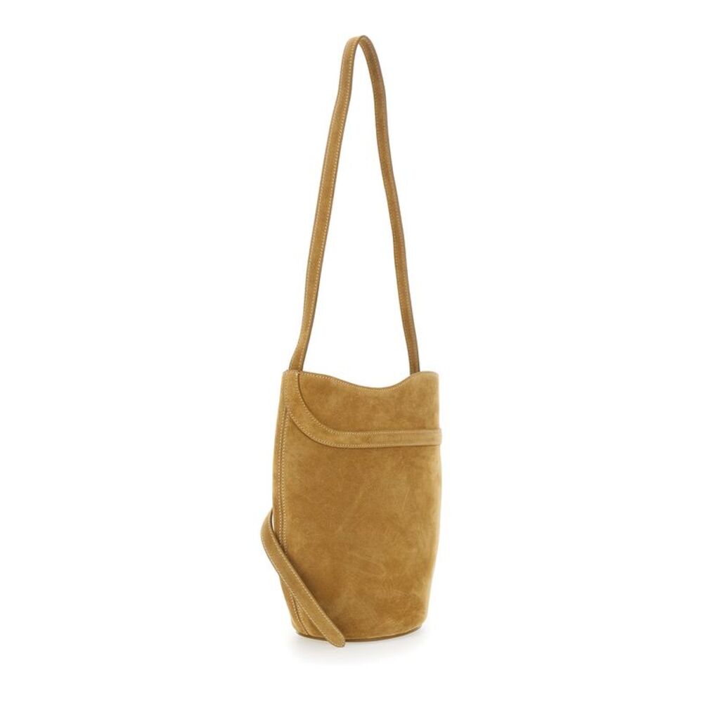Liffner Women Brown Crossbody Bag With Adjustable Strap In Suede For Women - Picture 3 of 3